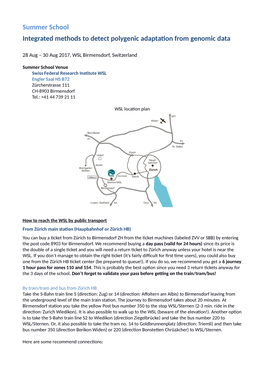 Summer School Integrated Methods to Detect Polygenic Adaptation from Genomic Data