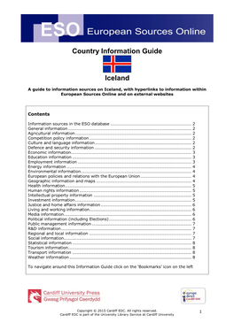 Country Information Guide Iceland