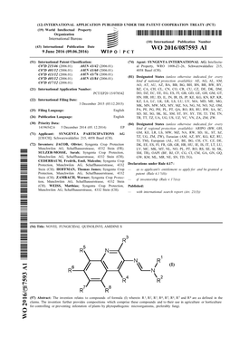 WO 2016/087593 Al 9 June 2016 (09.06.2016) P O P C T