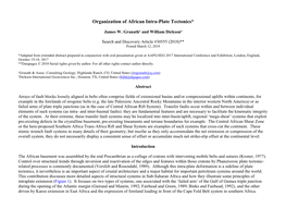 Organization of African Intra-Plate Tectonics*