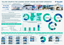 Tallink Grupp Is the Leading Short Cruise and Ferry