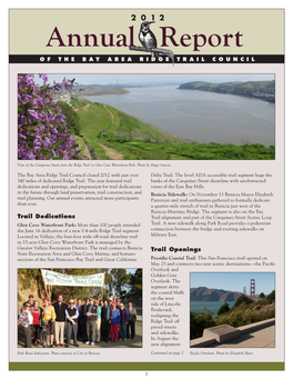 Annual Report of the BAY AREA RIDGE TRAIL COUNCIL