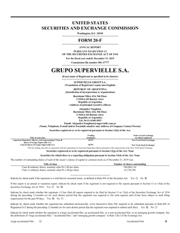 GRUPO SUPERVIELLE S.A. (Exact Name of Registrant As Specified in Its Charter)