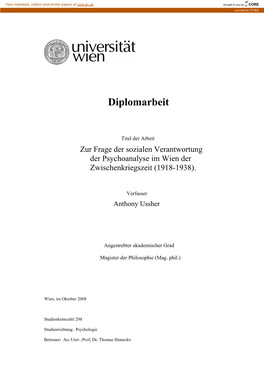 Diplomarbeit