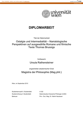 Diplomarbeit