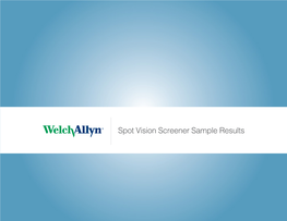 Spot Vision Screener Sample Results