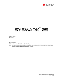 Bapco Sysmark 25 White Paper