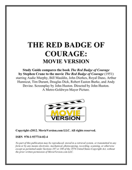 The Red Badge of Courage: Movie Version