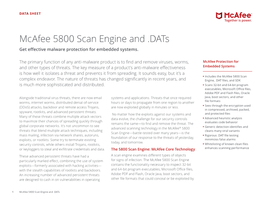 Mcafee 5800 Scan Engine and .Dats Get Effective Malware Protection for Embedded Systems