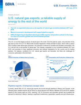 US Natural Gas Exports