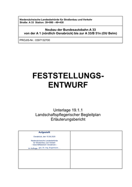 Landschaftspflegerischer Begleitplan Erläuterungsbericht