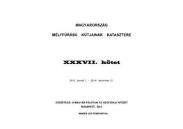 XXXVII. Kötet