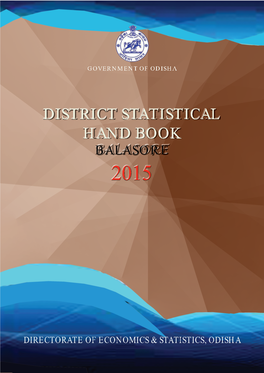 District Statistical Handbook Balasore 2015