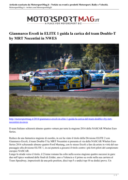 Articolo Scaricato Da Motorsportmag.It - Notizie Su Eventi E Prodotti Motorsport