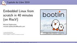 Embedded Linux from Scratch in 40 Minutes (On Riscv)