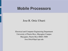 Mobile Processors