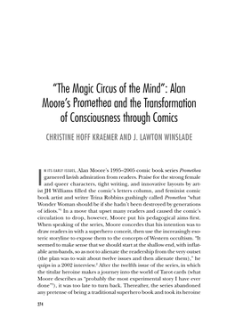 “The Magic Circus of the Mind”: Alan Moore's Promethea and the Transformation of Consciousness Through Comics