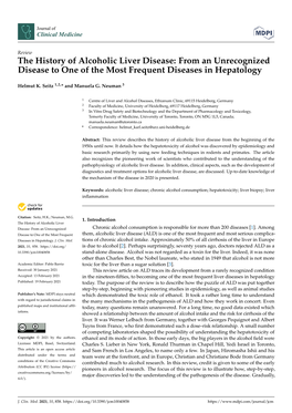 The History of Alcoholic Liver Disease: from an Unrecognized Disease to One of the Most Frequent Diseases in Hepatology