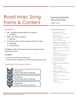 Song Forms & Content