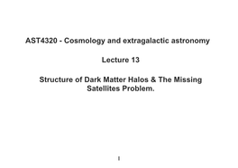 Lecture 13 AST4320