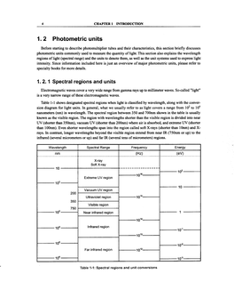 1. 2 Photometric Units