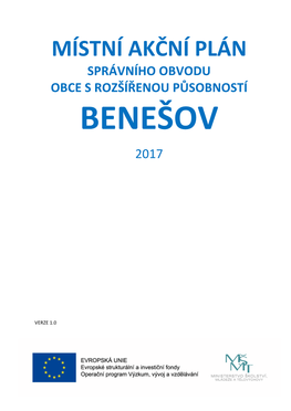 Místní Akční Plán Správního Obvodu Obce S Rozšířenou Působností Benešov