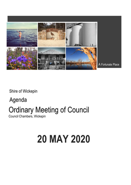 20 MAY 2020 Shire of Wickepin Council Meeting 20 May 2020