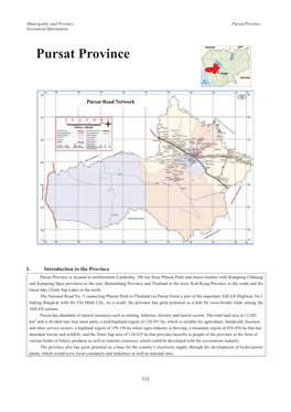 Pursat Province Investment Information