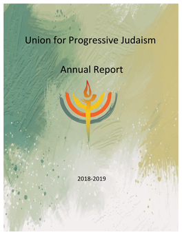 Union for Progressive Judaism Annual Report