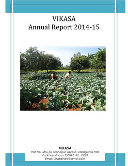 VIKASA Annual Report 2014-15