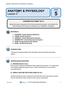 Anatomy & Physiology