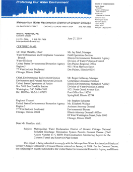 Post-Construction Monitoring Report for the Calumet Tunnel and Reservoir Plan System