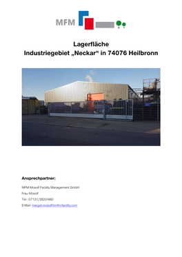 Lagerfläche Industriegebiet „Neckar“ in 74076 Heilbronn