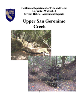 Upper San Geronimo Creek