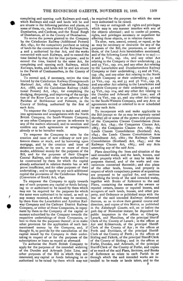 The Edinburgh Gazette, November 22, 1895. 1509