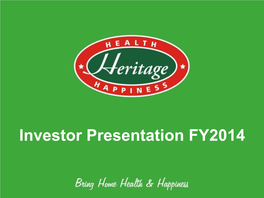 Investor Presentation FY2014