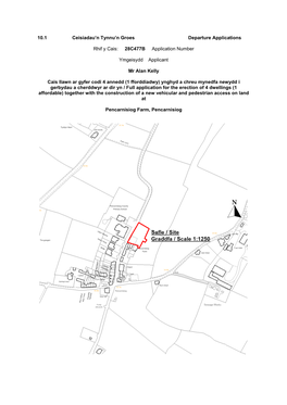 10.1 Ceisiadau'n Tynnu'n Groes Departure Applications Rhif Y Cais