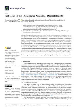 Probiotics in the Therapeutic Arsenal of Dermatologists