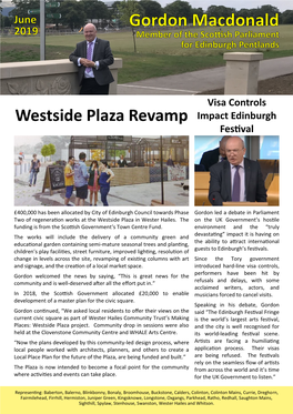 Westside Plaza Revamp Impact Edinburgh Festival