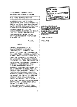 DOCUMENT UNITED STATES DISTRICT COURT SOUTHERN DISTRICT of NEW YORK Electronicaily FILED