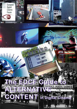 The EDCF Guide to ALTERNATIVE CONTENT