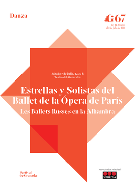 Estrellas Y Solistas Del Ballet De La Ópera De París Les Ballets Russes En La Alhambra