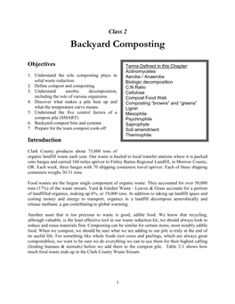 Backyard Composting