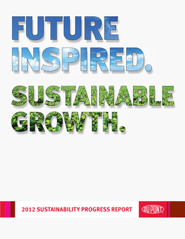 2012 SUSTAINABILITY PROGRESS REPORT the Global Collaboratory™ Welcomeleading with Innovation