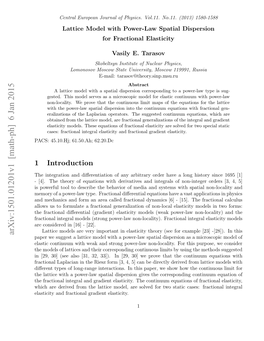 Lattice Model with Power-Law Spatial Dispersion for Fractional Elasticity