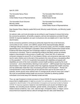 180+ Organizations Push for Nondiscrimination Provisions In