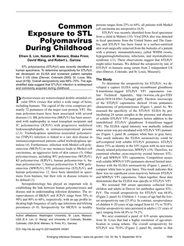 Common Exposure to STL Polyomavirus During Childhood