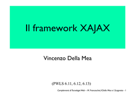 Il Framework XAJAX