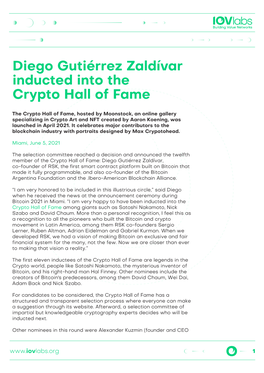 RSK Labs Co-Founder Diego Gutiérrez Inducted Into The