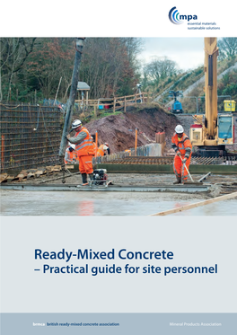 Ready Mixed Concrete Practical Guide for Site Personnel